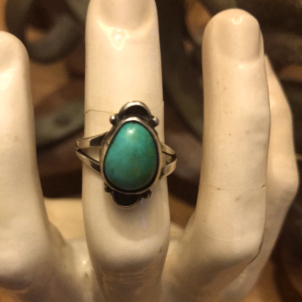 Silver Turquoise Ring.
